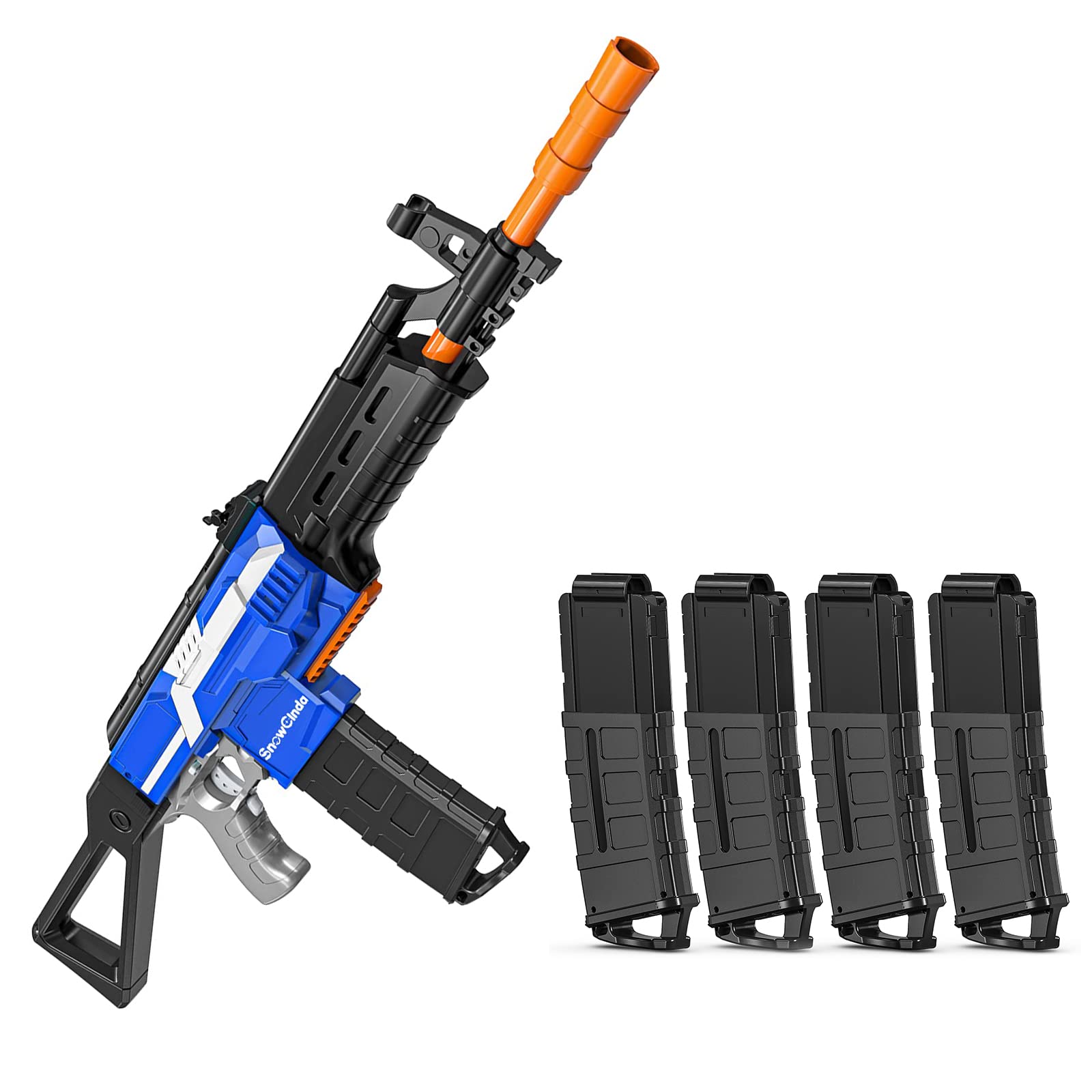 Nerf Automatic Toy Gun with 5 Magazine Clip - Foam Blaster with 3 Burst Modes for Kids Ages 6-12 | Perfect for Outdoor Play, Nerf Battles, Birthday Gifts & DIY Toy Projects