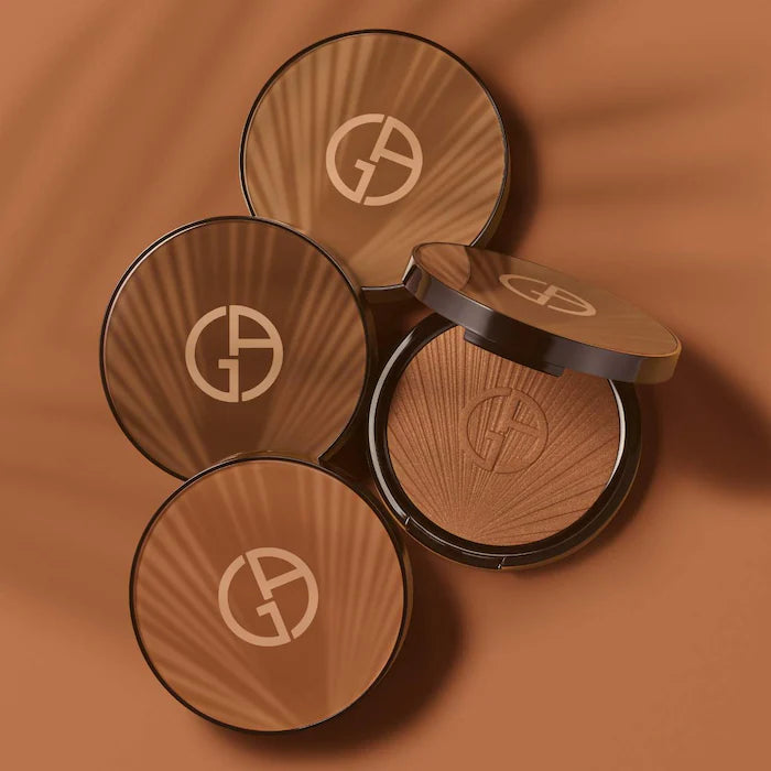 Armani Beauty Luminous Silk Creamy Bronzing Powder - Buildable Matte Bronzer for a Sun-Kissed Glow | Perfect for Contouring & Highlighting | Day to Night Makeup Essential