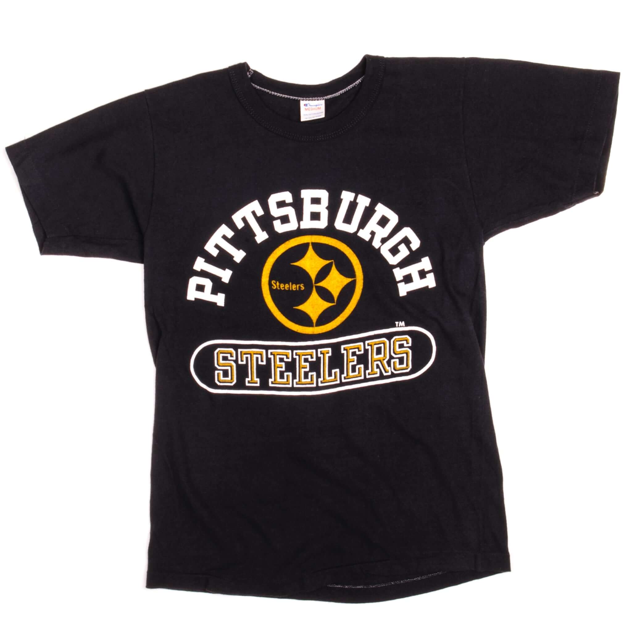 Vintage Champion NFL Pittsburgh Steelers T-Shirt 1980s XS - Made in USA - Retro Football Fan Apparel for Game Day & Casual Wear