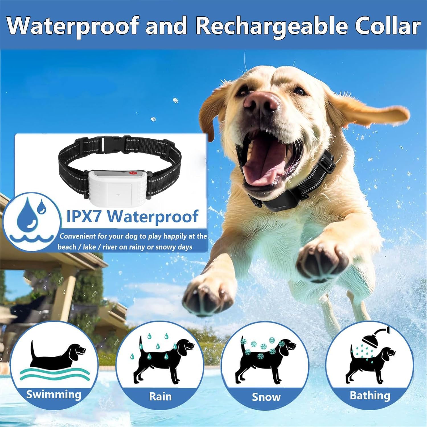 **2024 Wireless Dog Fence System - 856-Acre Coverage, Waterproof & Rechargeable Training Collar with Remote - 3 Training Modes for All Dogs - Ideal for Large Yards, Farms, and Pet Safety (Up to 4 Dogs)**