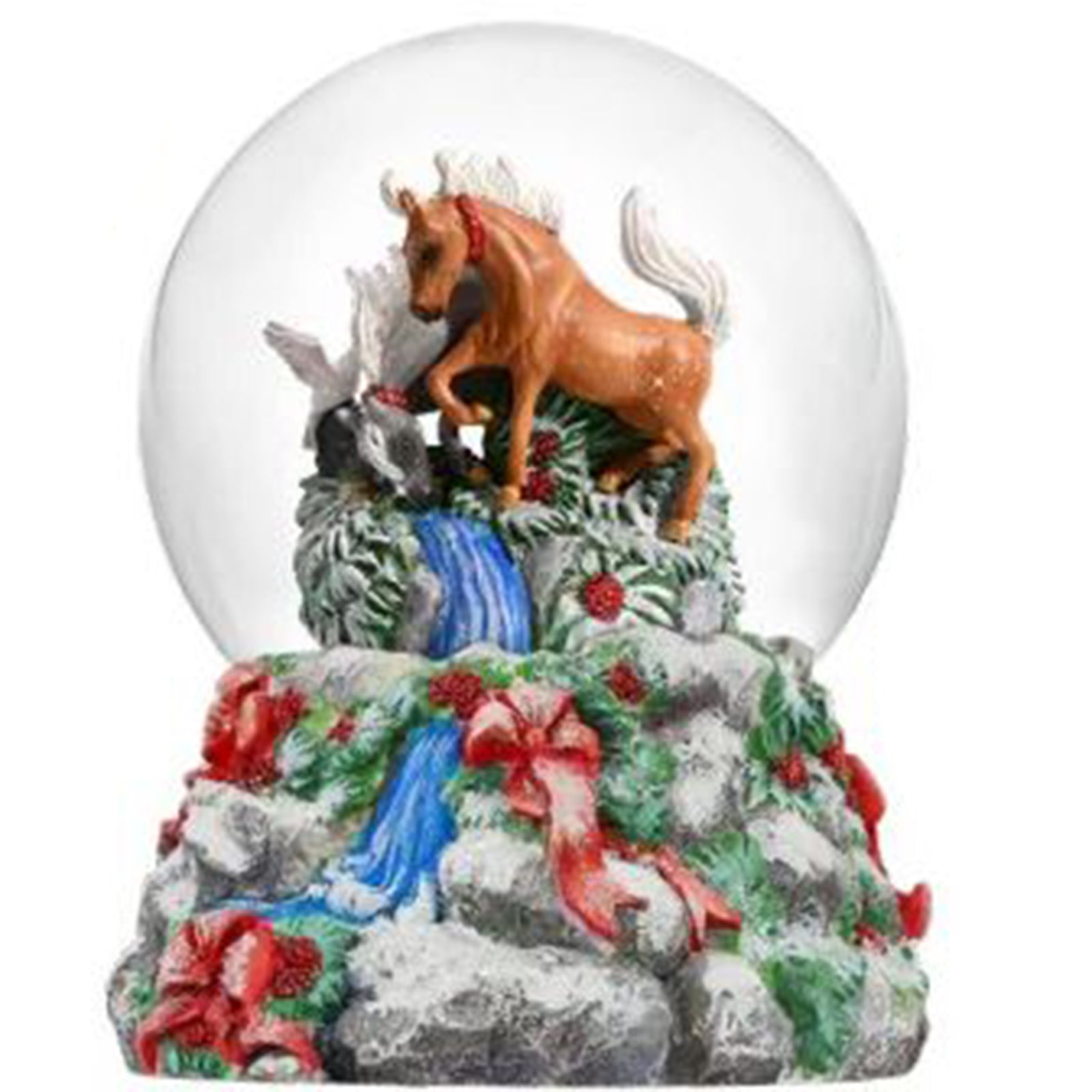 Breyer Musical Snowglobe Holiday Collection - Christmas Decorations, Festive Home Ornaments - Perfect for Holiday Gifts, Tree Decor & Winter Display