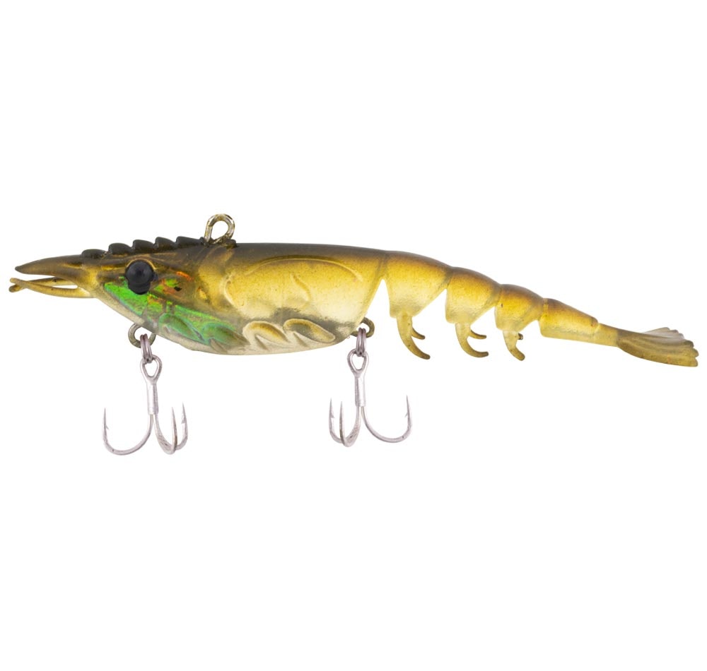 Berkley Shimma Shrimp Soft Vibe Lure 100mm - Realistic Saltwater Fishing Bait for Bass, Snook, and Redfish - Perfect for Kayak Fishing and Inshore Angling