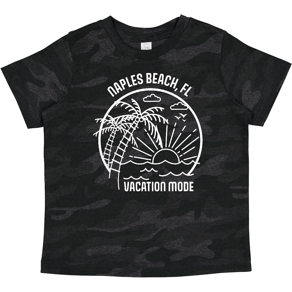 Inktastic Summer Vacation Mode Naples Beach Florida Baby T-Shirt - Cute Florida Beach Outfit for Toddlers & Infants - Perfect for Family Vacations, Beach Trips & Summer Photoshoots