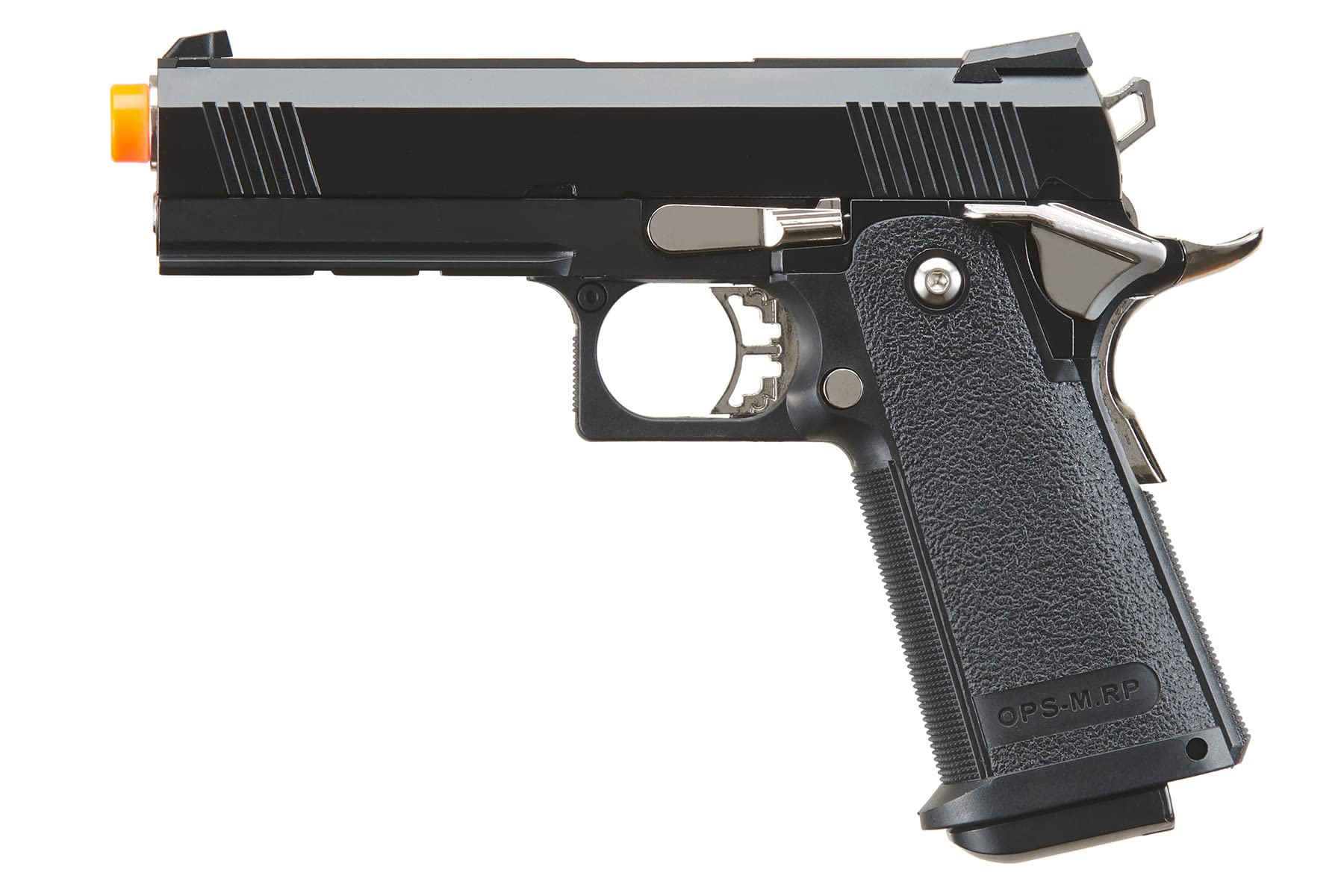 GoldenBall & Eagle Steel 1911 OPS-MRP Hi-Capa 5.1 Gas Blowback Airsoft Pistol - Realistic GBB Airsoft Gun for Tactical Training & Competitive Shooting