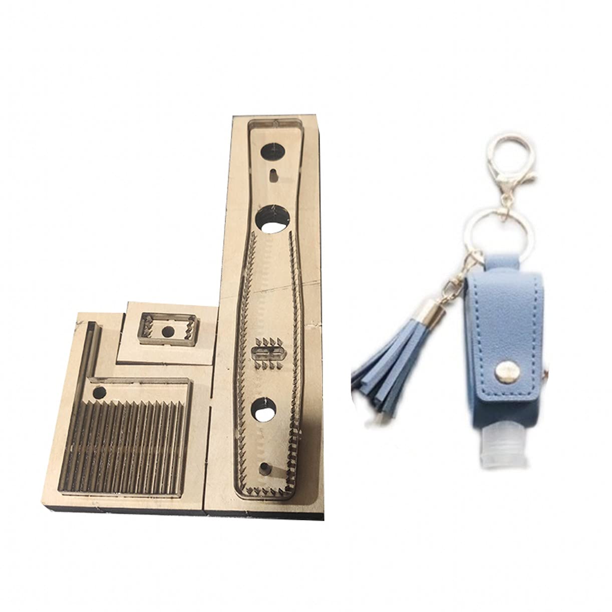 Premium Japanese Steel Leather Cutting Die - DIY Leather Craft Tool for Tassel Keychains & Pendants (White, 1-Pack) | Perfect for Handmade Leather Accessories, Jewelry Making & Craft Projects