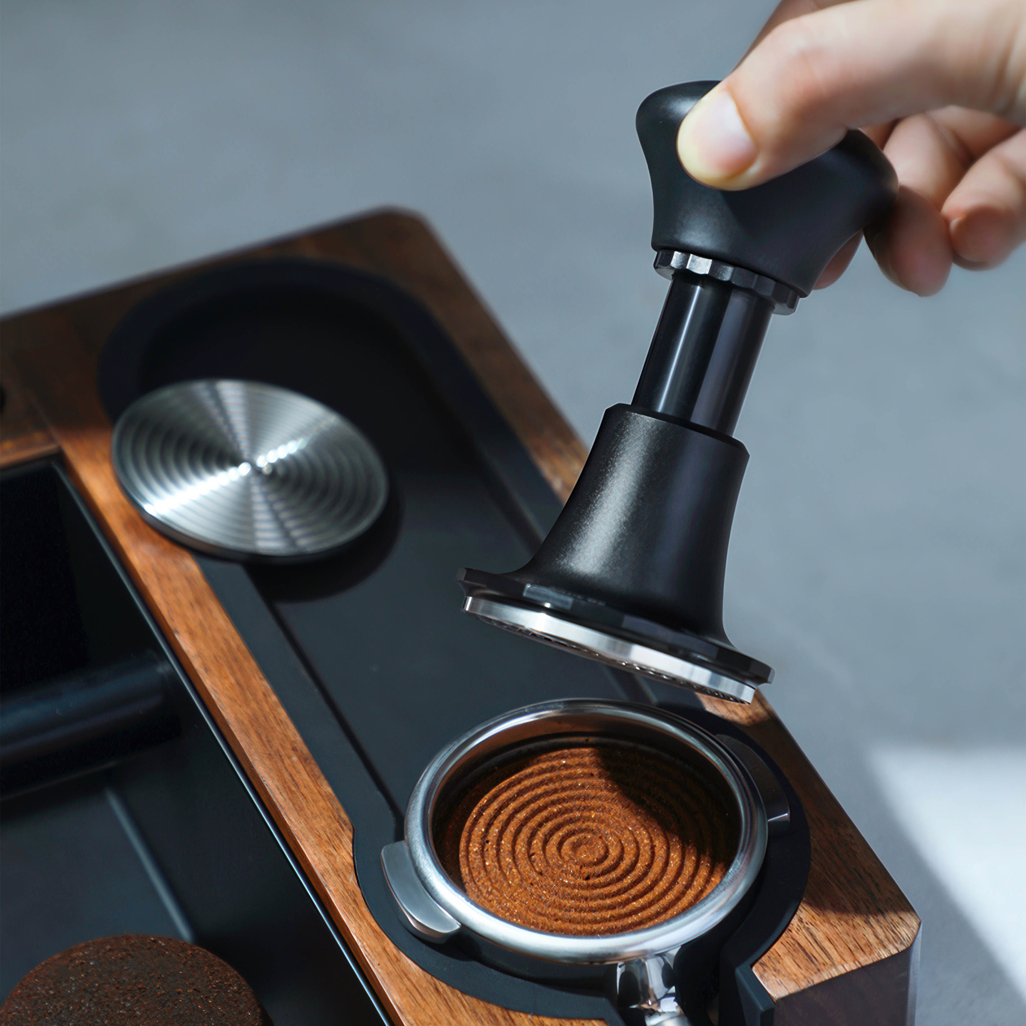 Premium Stainless Steel Coffee Tamper - 58mm Espresso Tamper for Barista & Home Use - Perfect for Espresso Machines & Coffee Pressing