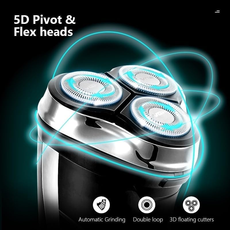 Men's Electric Razor - Waterproof Rechargeable Shaver with Fast Charging, Beard Trimmer & Shaving Machine for Smooth Shaving | Perfect for Travel, Gym & Daily Grooming Routine