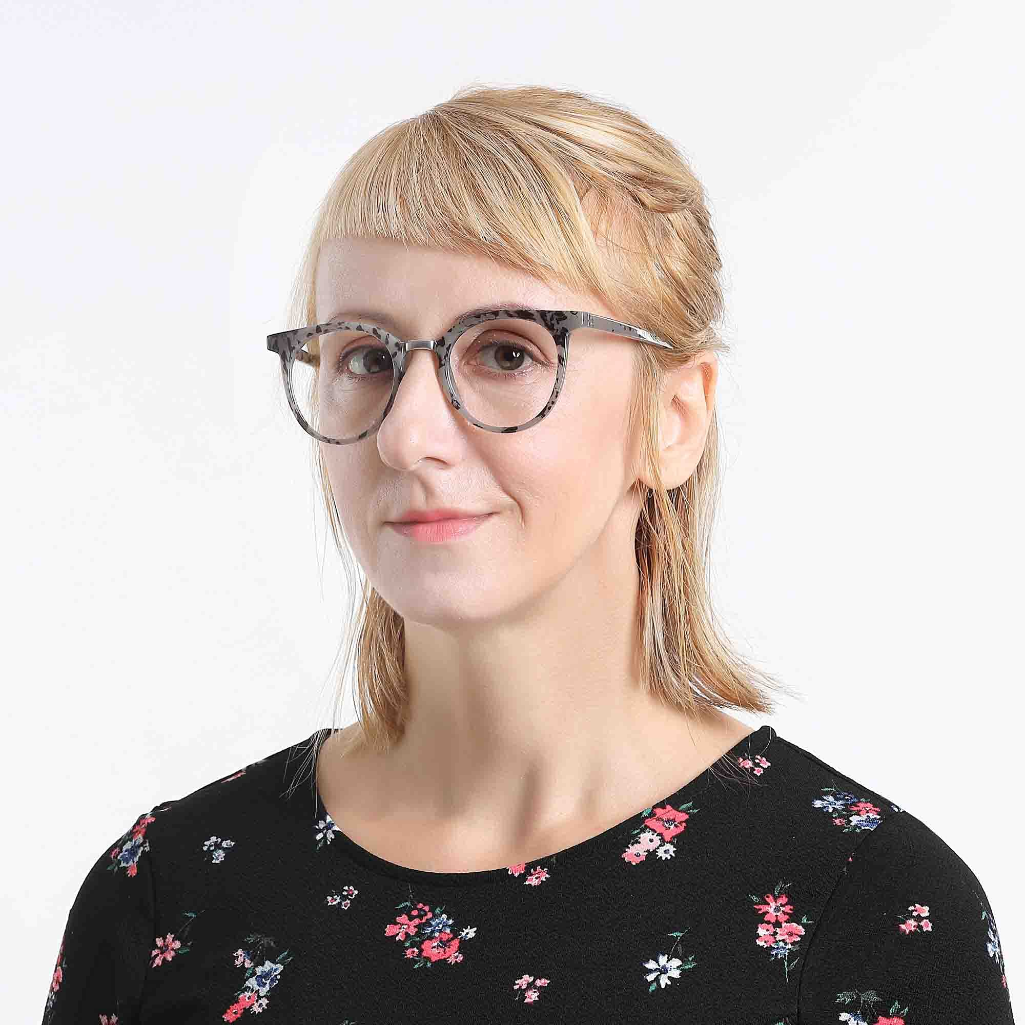 LifeArt Blue Light Blocking Glasses - Anti Eyestrain Computer & Gaming Glasses for Women & Men - Anti Glare UV Protection - Grey Frame +3.25 Magnification - Perfect for Office Work, Screen Time & Night Driving