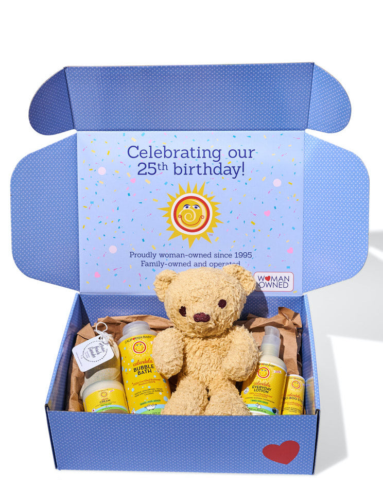 Calendula™ Teddy Bear Gift Box - Adorable Plush Stuffed Animal for Birthdays, Baby Showers & Valentine's Day | Perfect Cuddly Gift for Kids & Romantic Present