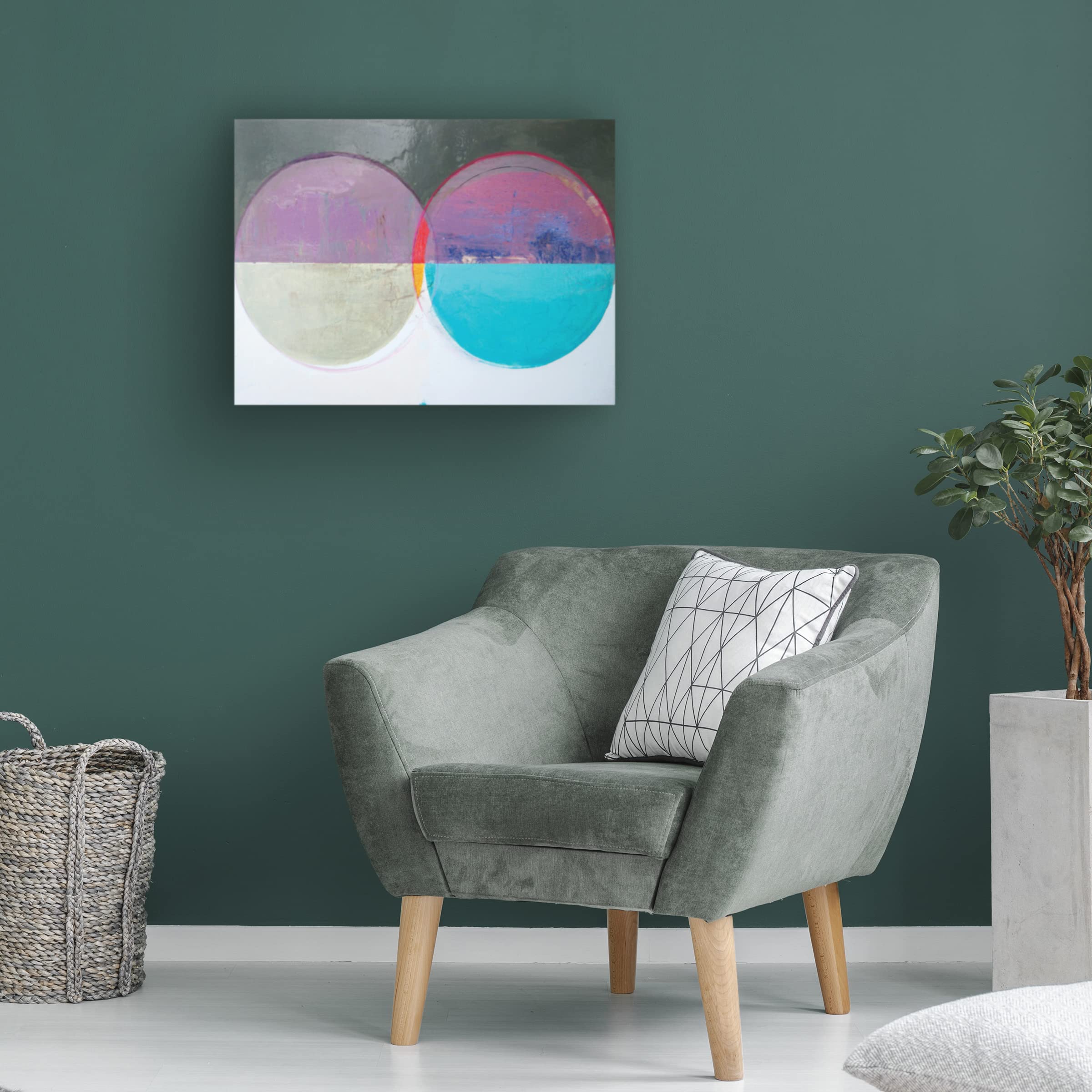 Bellissimo Art 'Clear Intentions V' Canvas Wall Art Print - Modern Abstract Painting for Living Room, Bedroom & Office Decor