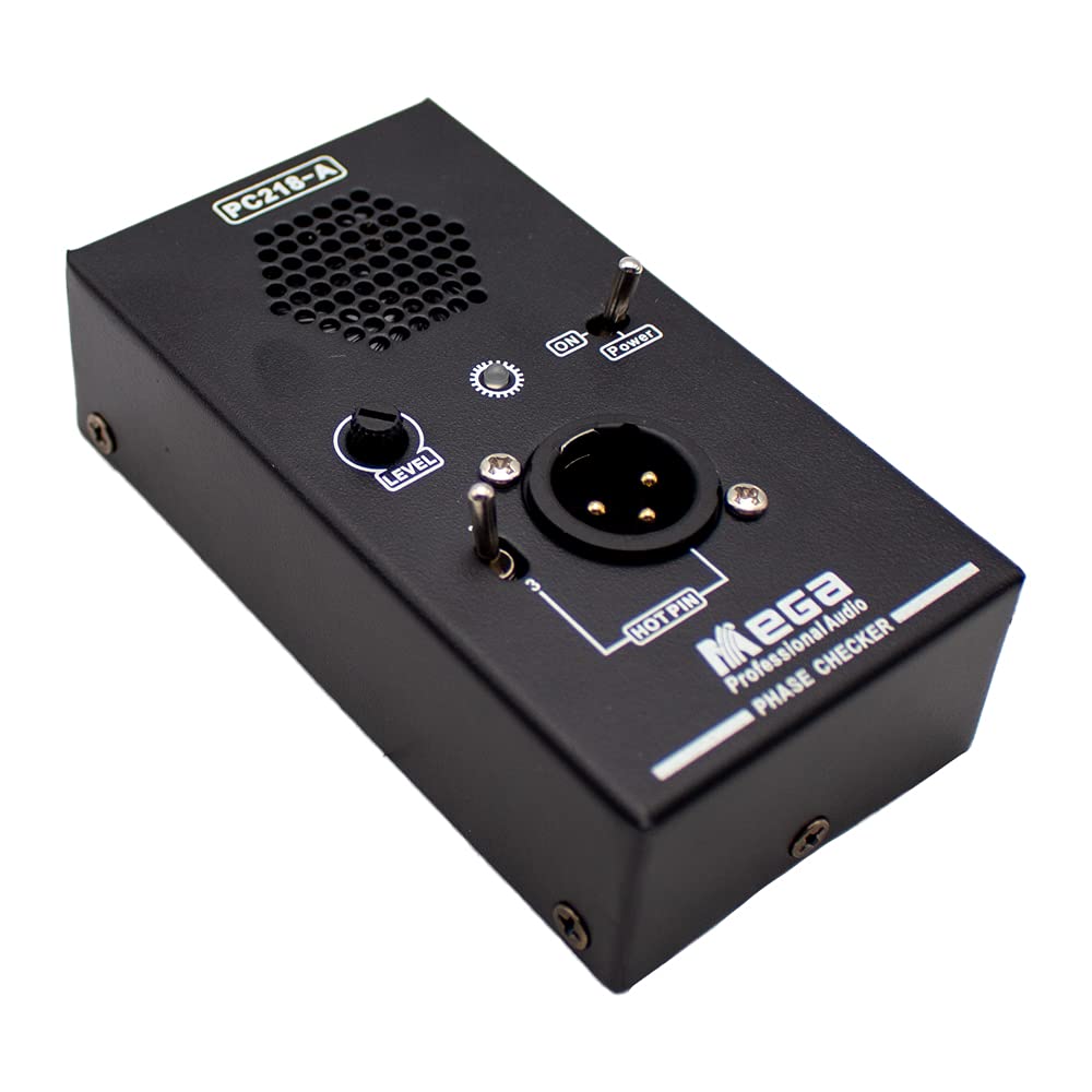 Phase Polarity Checker Detector for Audio Speakers & Microphones - Sound Tester PC218 with Short-Outer Meter Box | Perfect for Studio Setup, Live Sound Checks & Equipment Maintenance