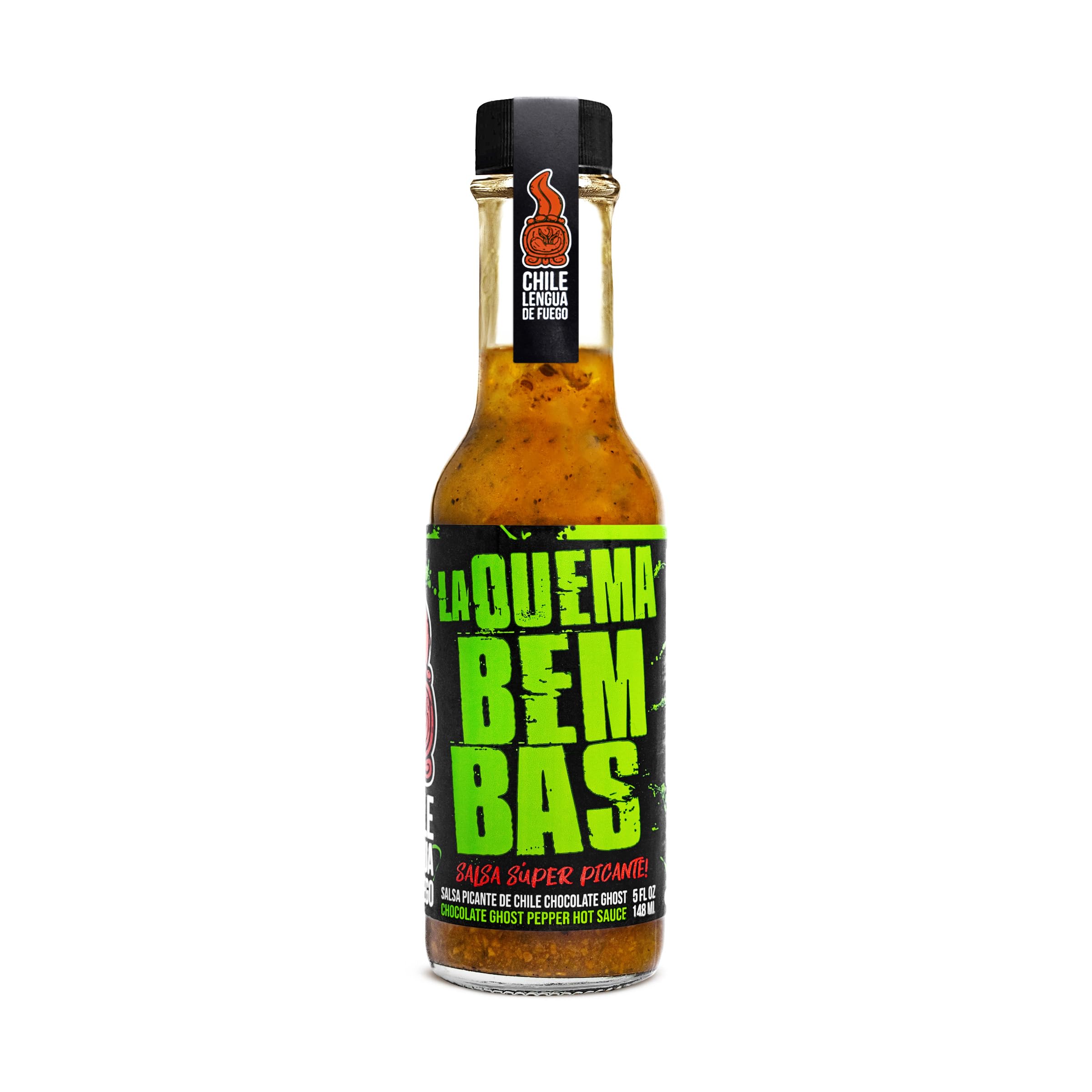 Quema Bembas Hot Sauce - Extra Spicy Ghost Pepper & Black Mama Chili Blend with Olive Oil, Tomato & Parsley | Perfect for Tacos, Wings & Grilling