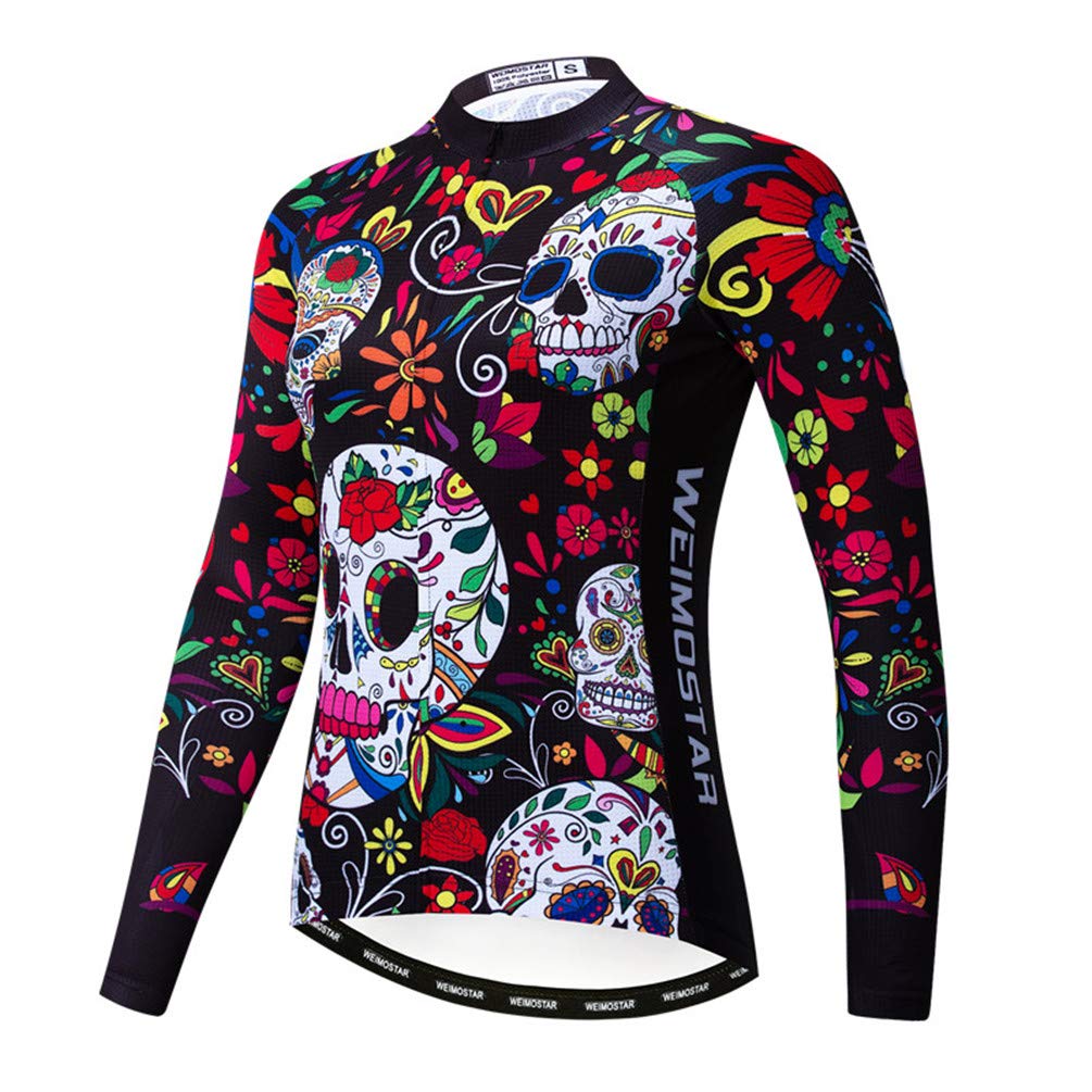 Women's Long Sleeve Cycling Jersey - Breathable Bike Shirt with Pockets for Road Biking & Outdoor Sports | Perfect for Autumn Rides, Commuting & Fitness Training