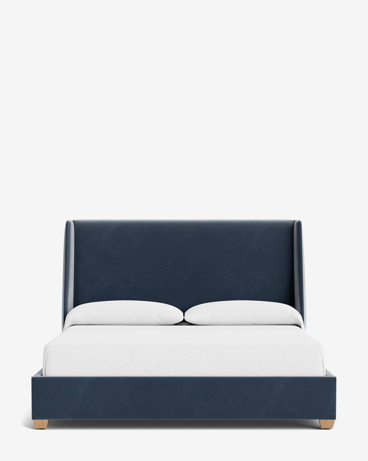 Walt Bed Tall Headboard - Queen Size Upholstered Bed Frame with Adjustable Height - Perfect for Modern Bedroom Decor & Small Spaces