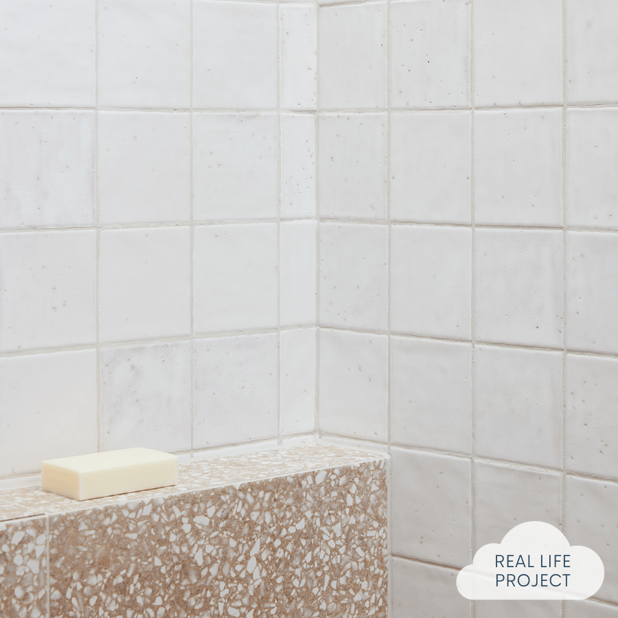 Umina White Gloss Small Square Ceramic Tile - Perfect for Kitchen Backsplash, Bathroom Walls & DIY Home Decor Projects