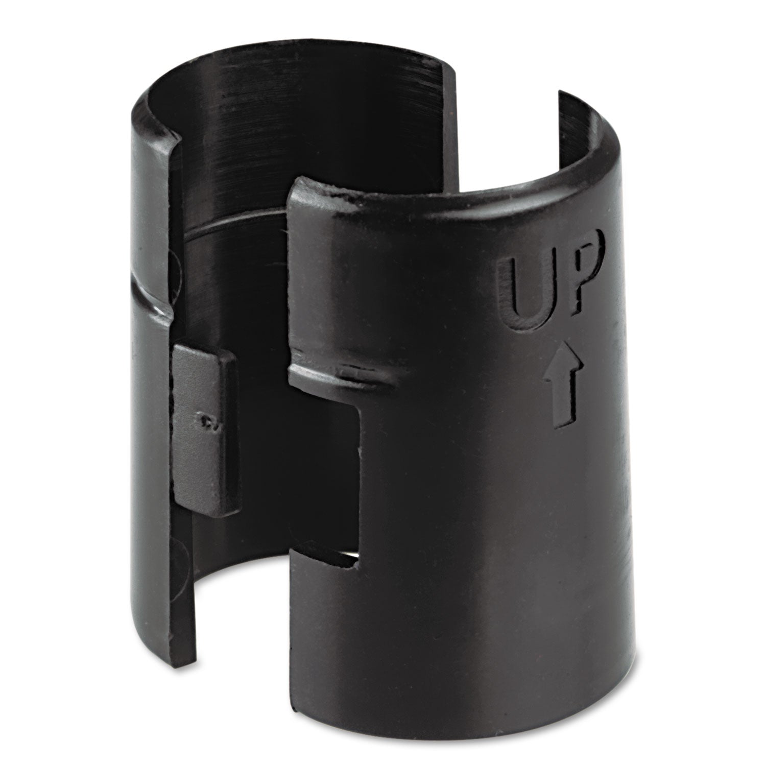 Alera® Black Plastic Wire Shelving Shelf Lock Clips - 4 Pack | Secure Storage Organizer for Pantry, Garage & Closet Organization