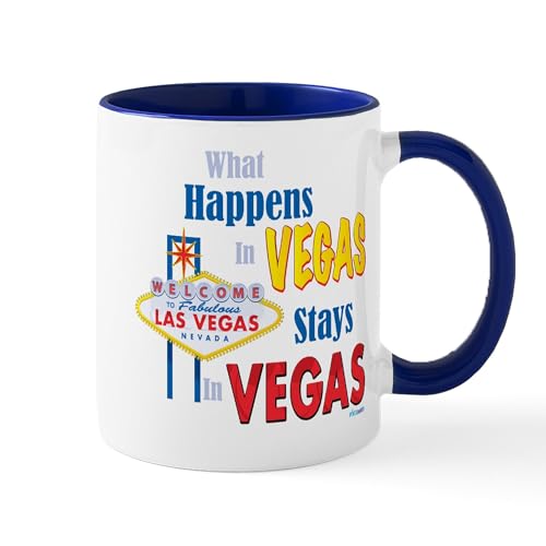 White/Navy Inside - Vegas Mug