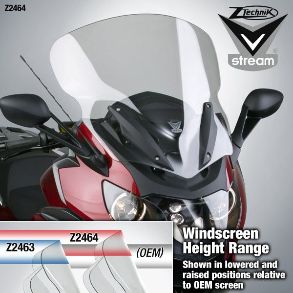 ZTechnik K1600 Series VStream Windshield - High-Performance Motorcycle Windshield for BMW K1600 - Perfect for Touring, Long Rides & All-Weather Protection