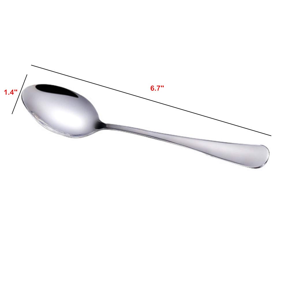 6-Pack Stainless Steel Teaspoons - 6.7