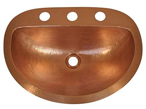 Copper Oval Vessel Sink - Matte Finish - Durango Design - 6