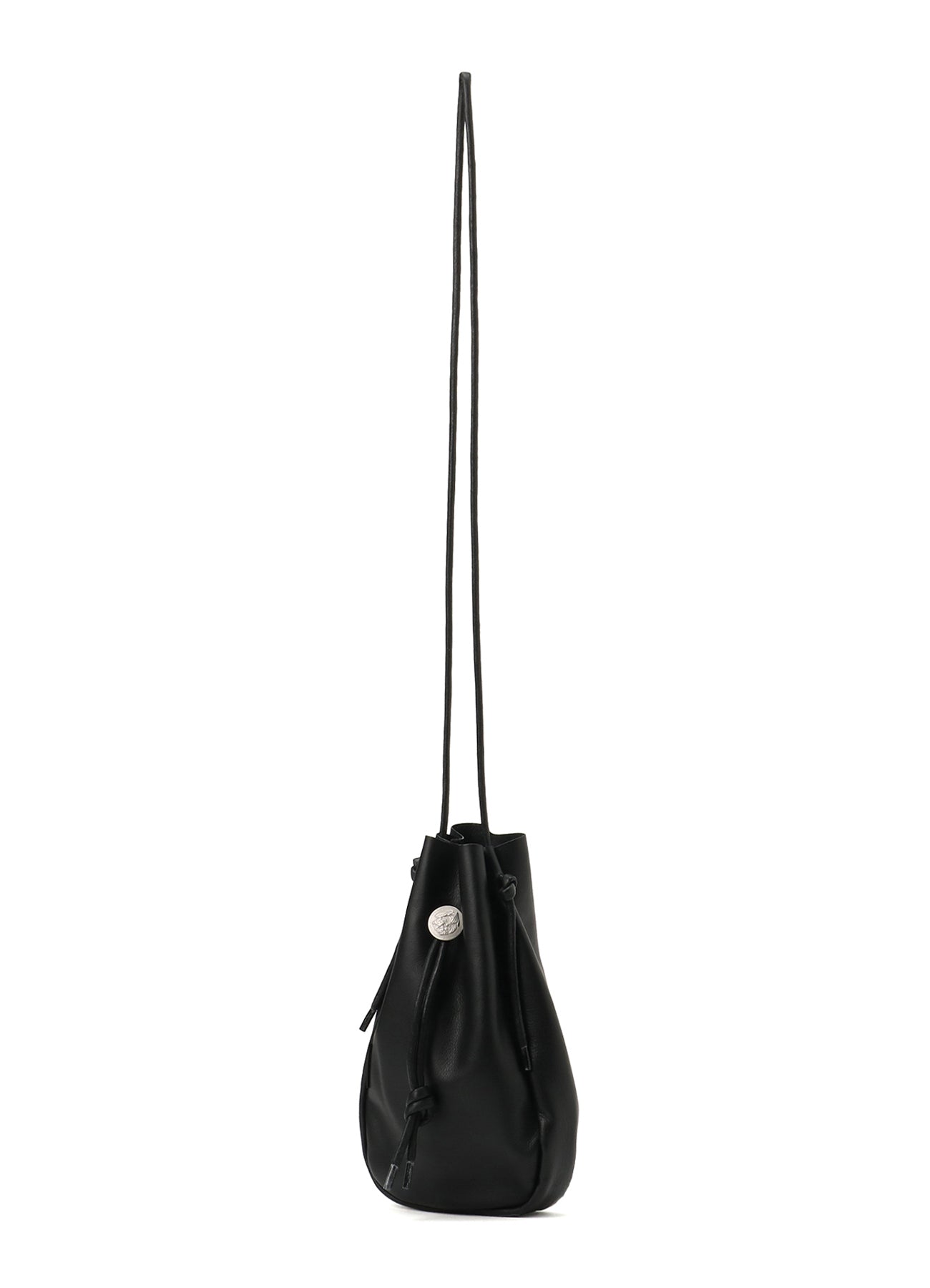 CONCHO DRAWSTRING LEATHER SHOULDER BAG - Genuine Leather Crossbody Purse for Women - Boho Chic Handbag for Everyday Use, Travel & Festival Accessories