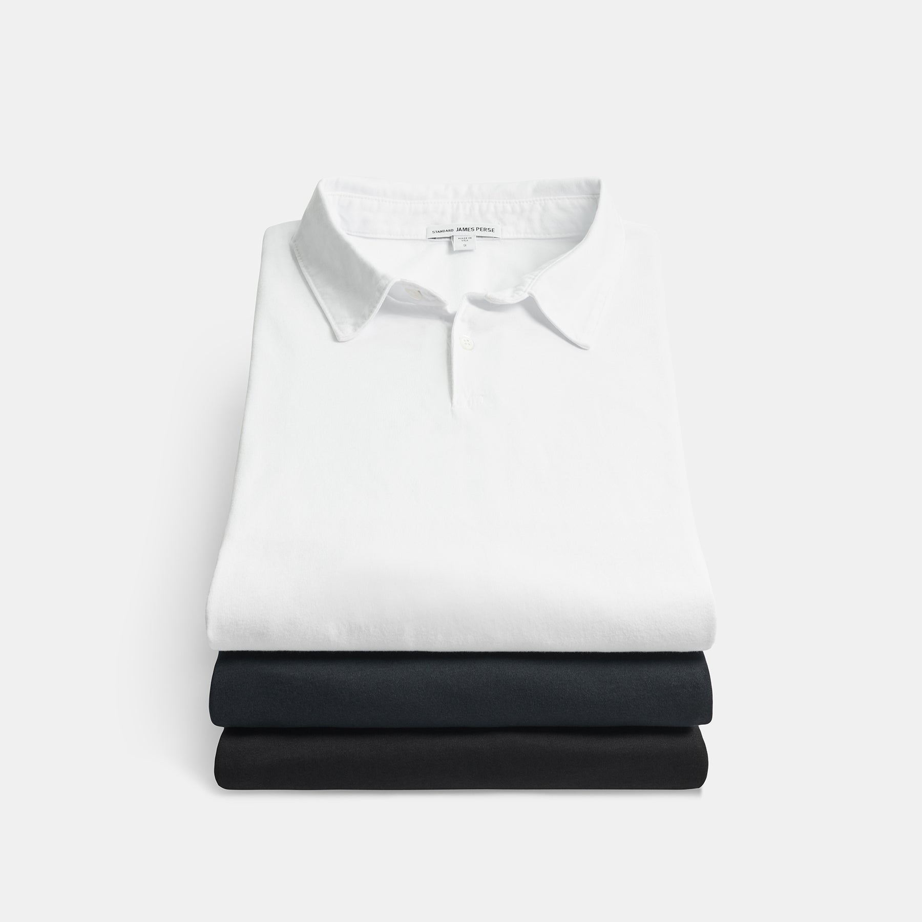 3 Pack Sueded Jersey Polo Shirts for Men - Black, White & Deep Navy - Comfortable Casual Wear for Work, Golf & Everyday Outfits