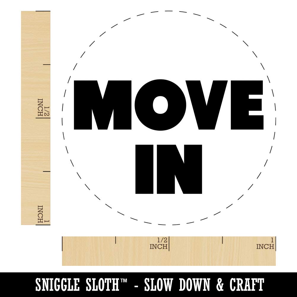 1 Inch Medium Rubber Stamp for Crafting, Planners, and DIY Projects - Perfect for Home Decor, Scrapbooking, and Stationery Customization
