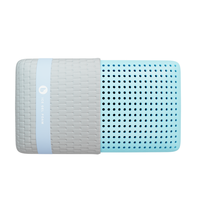 Blu Sleep Ice Gel Memory Foam Pillow - Cooling & Breathable Orthopedic Pillow for Neck Pain Relief | Perfect for Side, Back & Stomach Sleepers | Stay Cool All Night