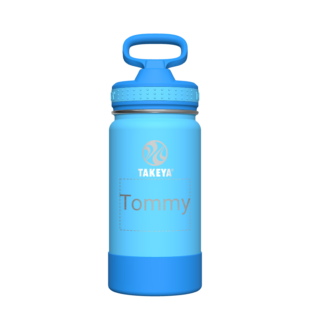 Customized Active Kids Water Bottle with Straw Lid - Leakproof & BPA-Free Sports Water Bottle for School, Outdoor Play & Travel