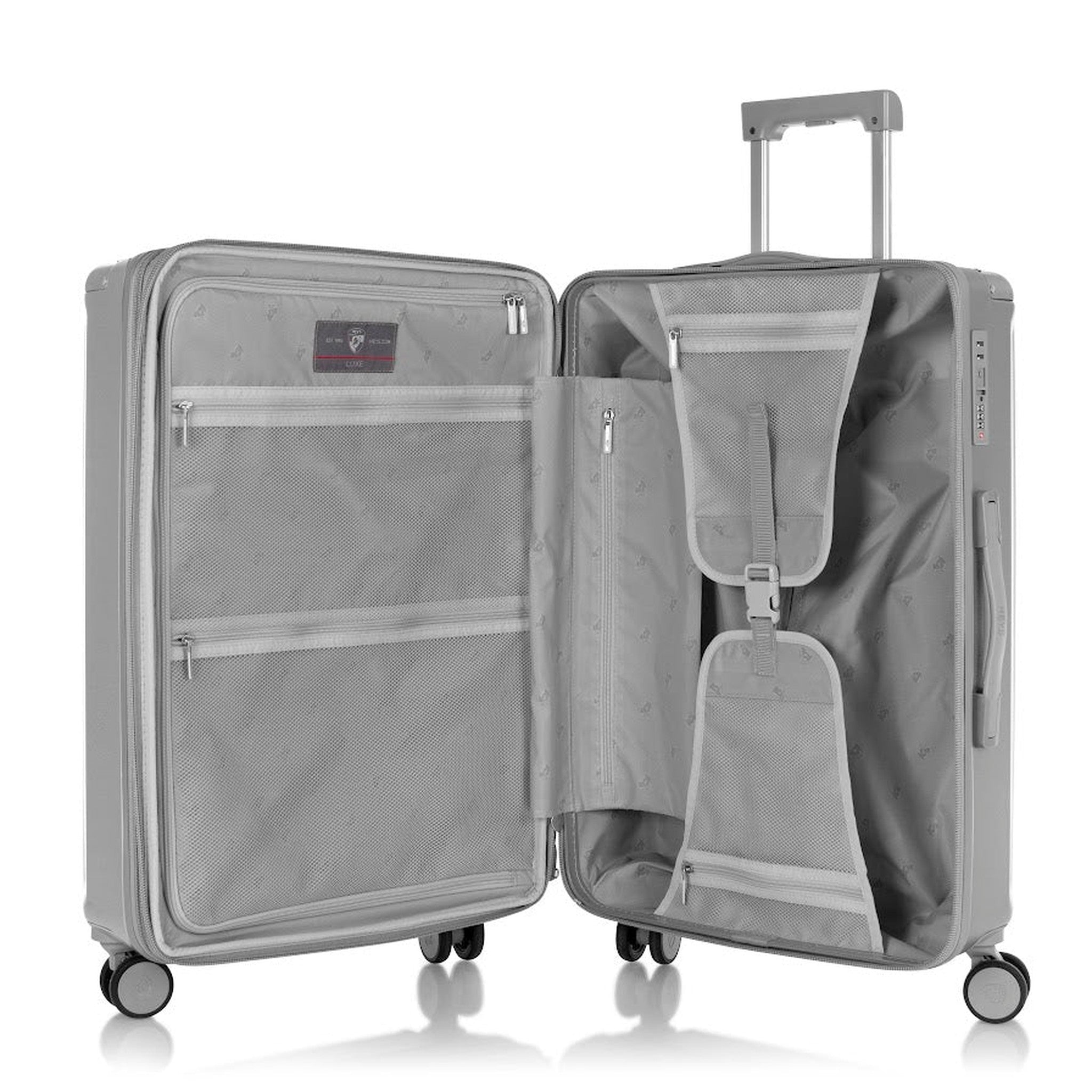 Heys Luxe 3 Piece Spinner Luggage Set - Lightweight Expandable Suitcase with 360° Wheels for Travel, Business Trips & Vacations