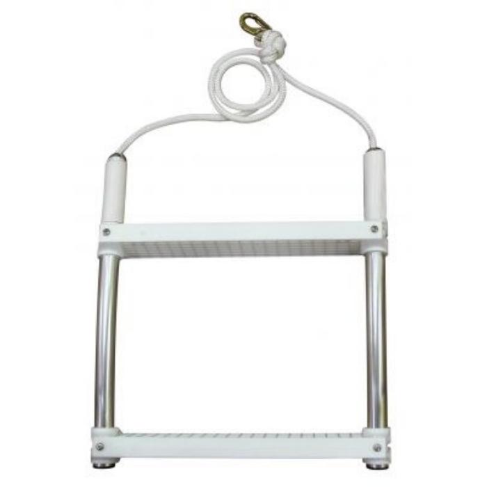 JIF Marine EOO3 3-Step Boat Ladder - Heavy Duty Stainless Steel Folding Ladder for Boats, Docks & Pools | Perfect for Swimming, Fishing & Water Sports