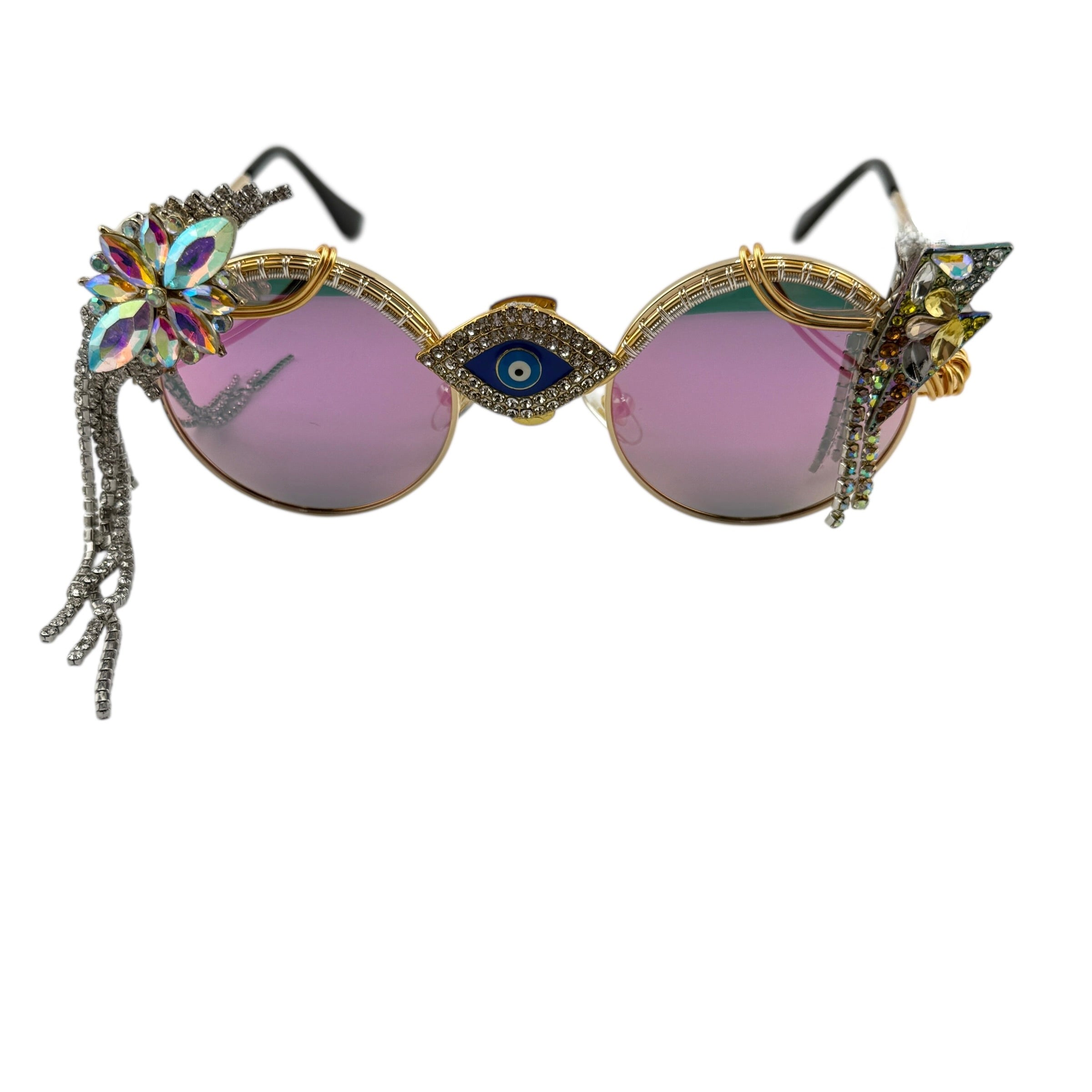 RAVE ROYALTY 1 of 1 SpunClips™ - Unique Hair Accessories for Rave, Festival & Cosplay - Perfect for EDM Events and Costume Parties