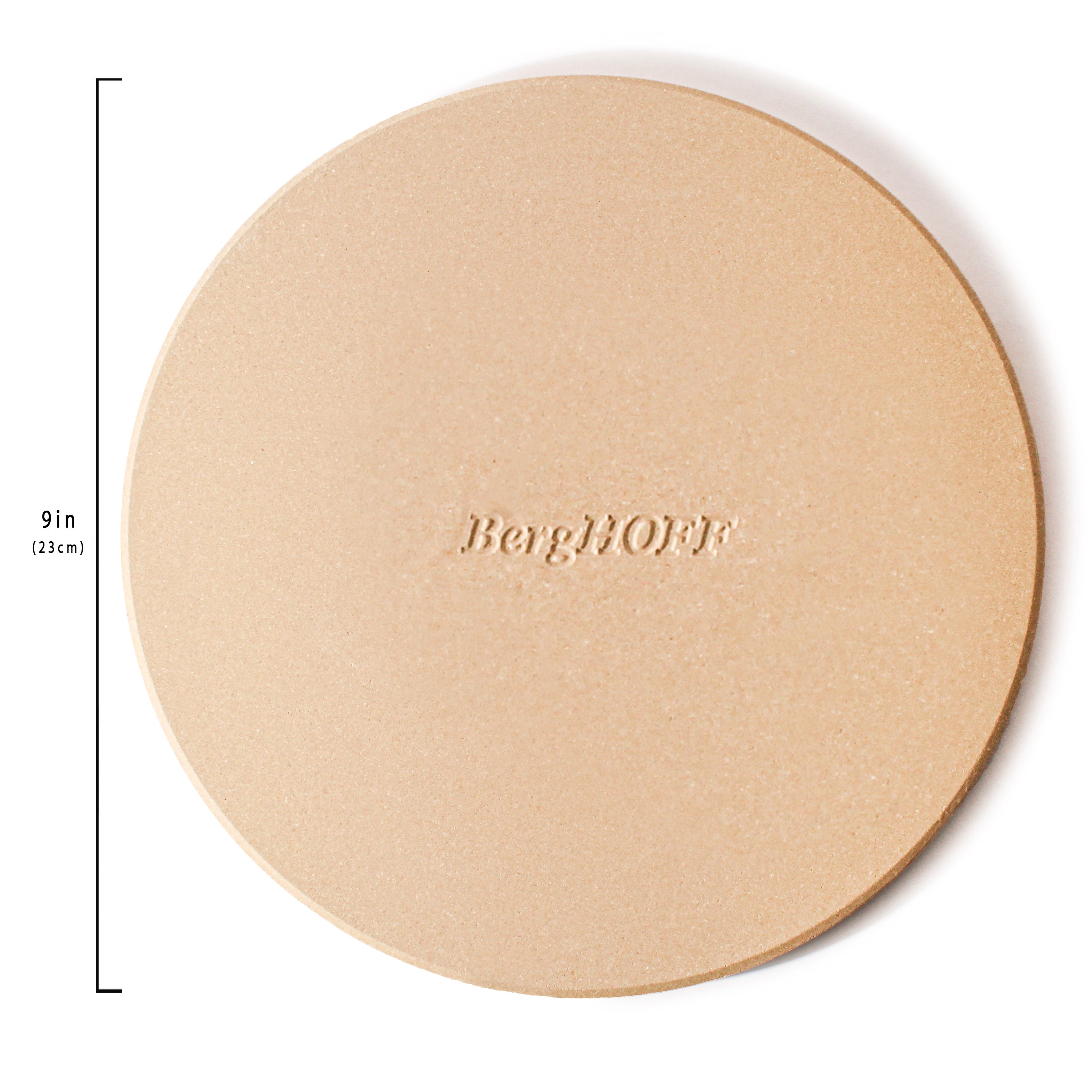 BergHOFF Leo Balance 2-Piece Pizza Stone Set for Perfect Homemade Pizza - Ideal for Oven Baking, Grilling & Outdoor Cooking
