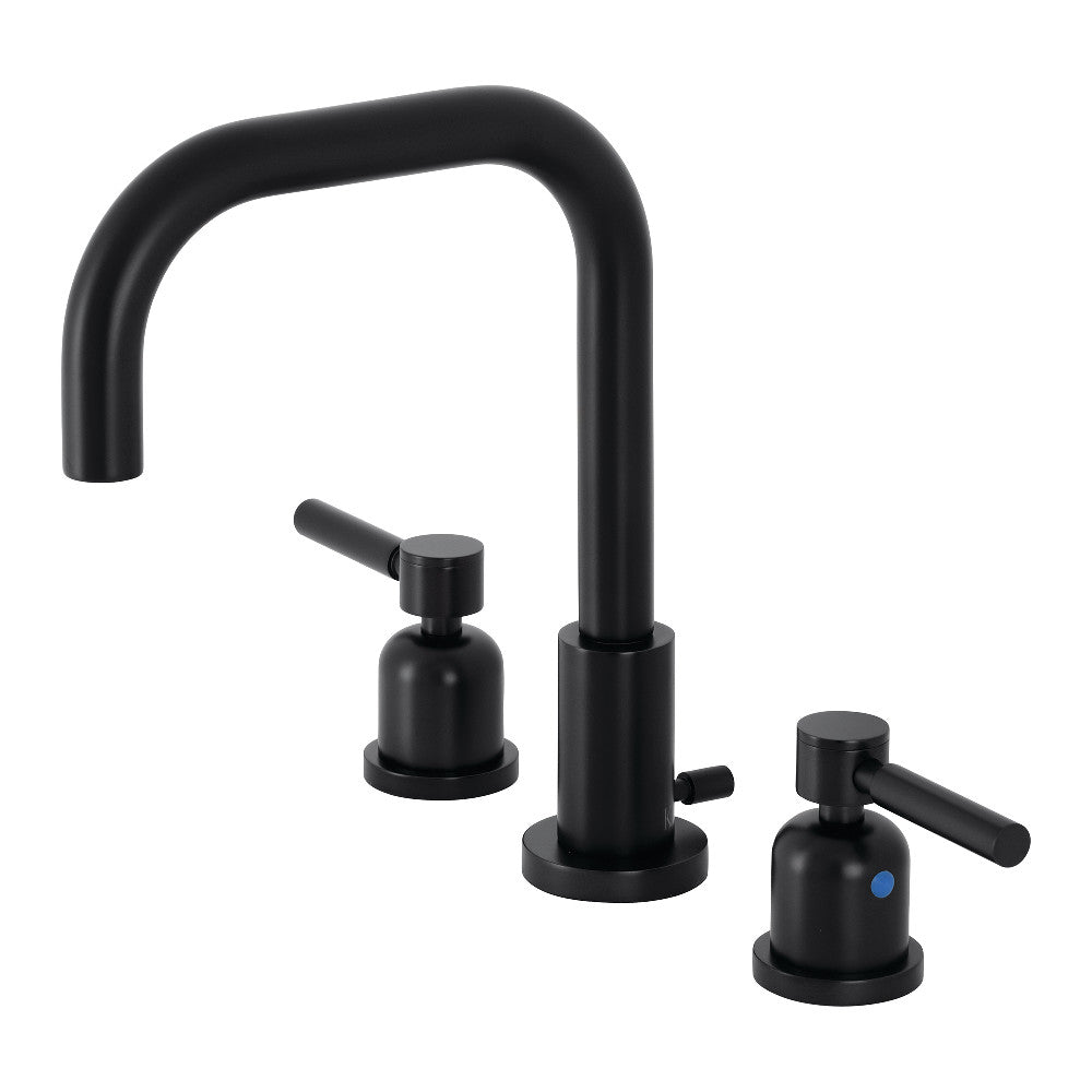 Kingston Brass FSC8935DL Concord Widespread Bathroom Faucet with Pop Up Drain - Elegant 8 Inch Centerset Bathroom Sink Faucet for Modern Vanities - Perfect for Home, Hotel, and Commercial Use