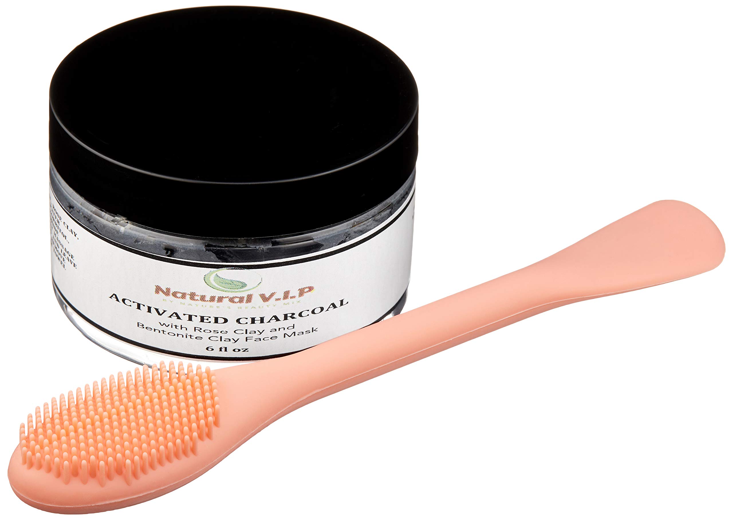 Activated Charcoal Face Mask with Bentonite Clay, Rose Clay & Tea Tree Oil - Deep Cleansing Pore Treatment for Acne, Blackheads & Oily Skin | Spa Day & Self-Care Essential