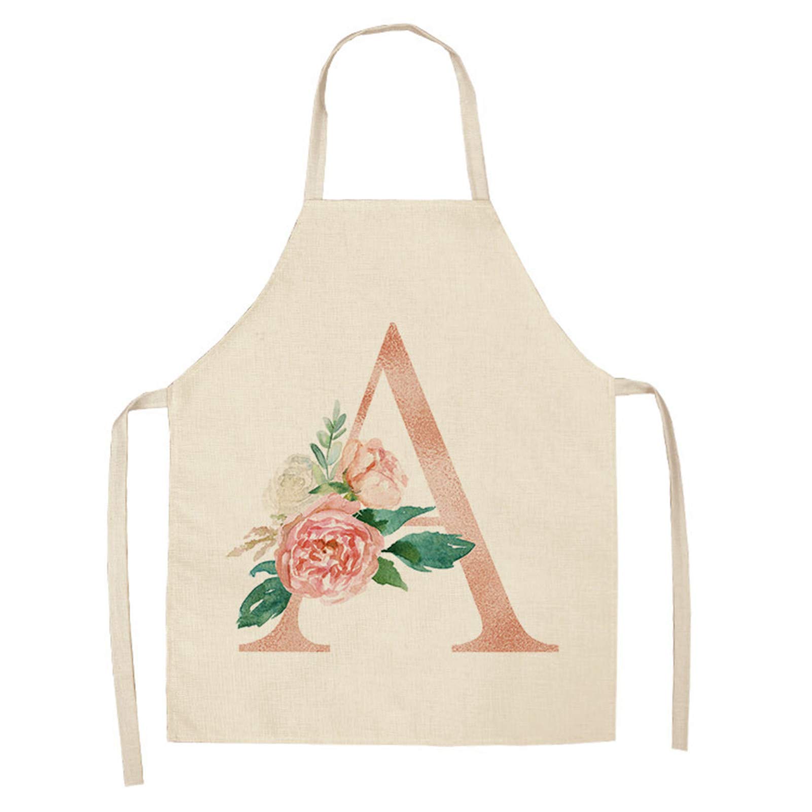 GiveYouLucky A-Z Alphabet Pattern Kitchen Apron - Sleeveless Cooking & Cleaning Apron for Baking, Grilling, BBQ, Housework - Perfect Gift for Chefs & Home Cooks