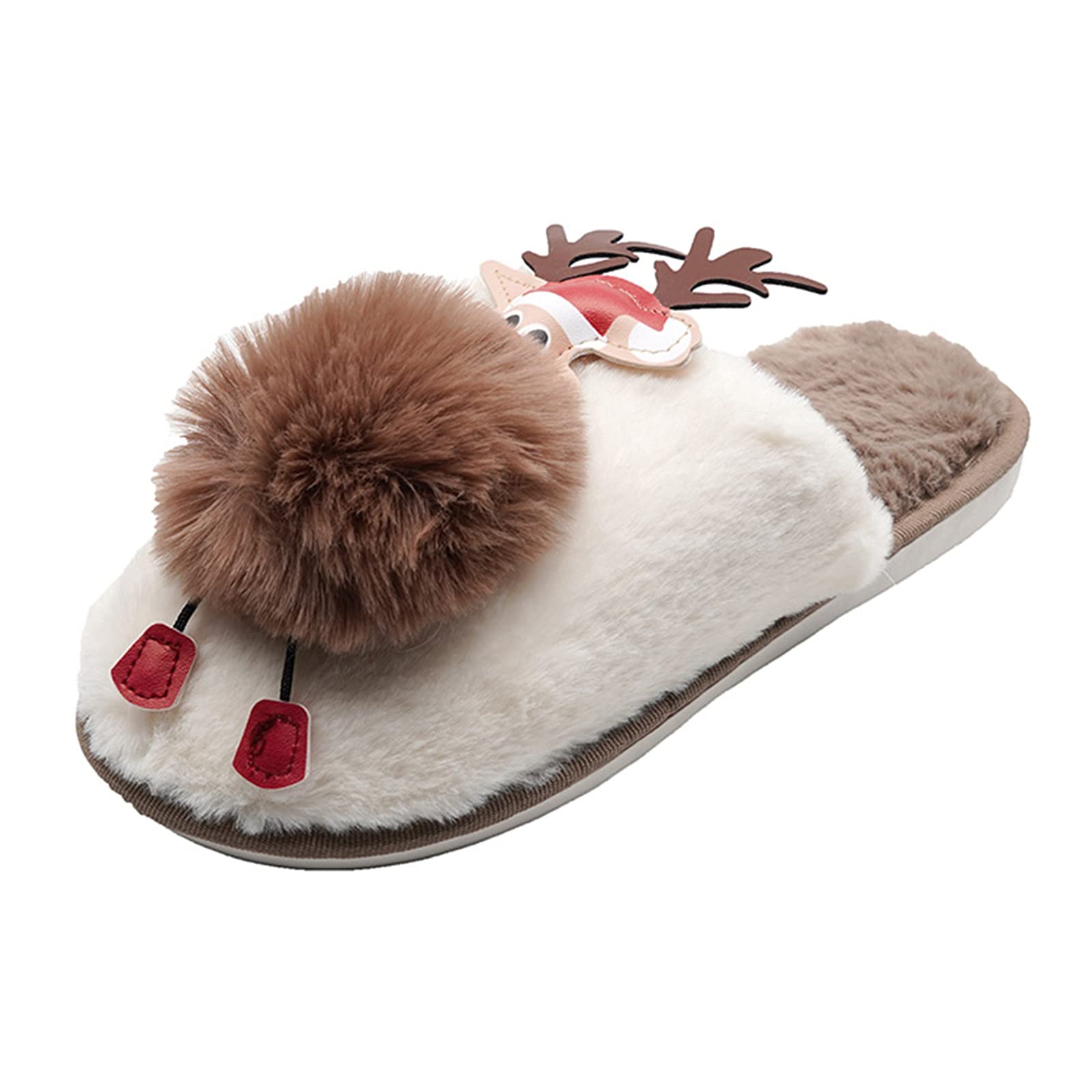 Women's Fluffy Fuzzy Slip-On House Slippers - Soft Comfort Indoor Slippers with Cute Animal Designs for Women & Girls | Perfect for Home, Lounge, and Winter Warmth
