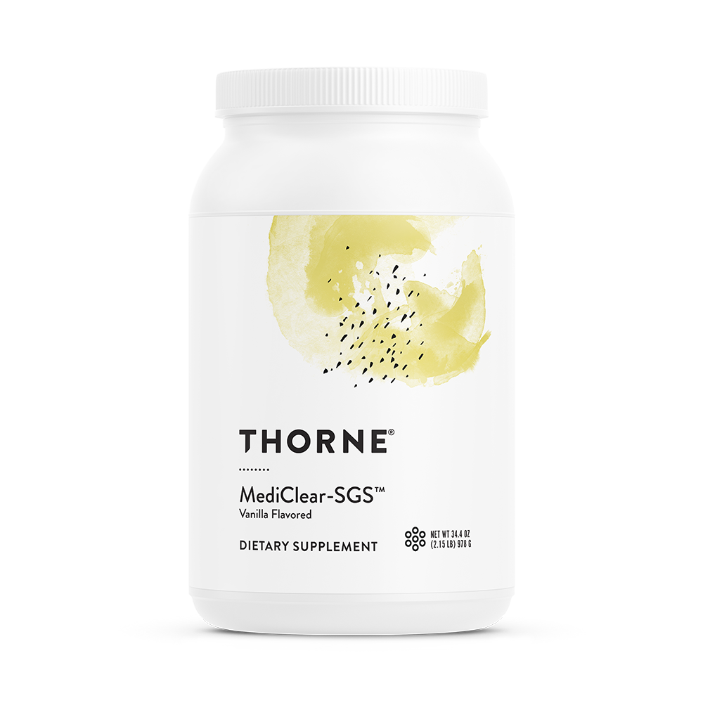 Thorne MediClear SGS Vanilla™ (SP648) - Organic Detox Supplement for Heavy Metals & Toxins - Supports Liver & Immune Health - Perfect for Daily Detox & Wellness Routine