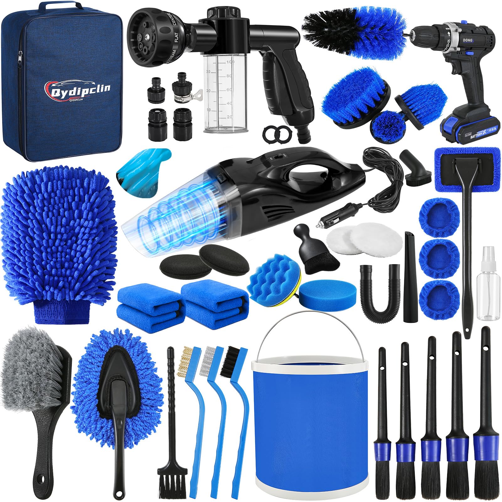 45Pcs Car Detailing Kit - Professional Interior & Exterior Cleaning Brushes for Wheels & Car Care