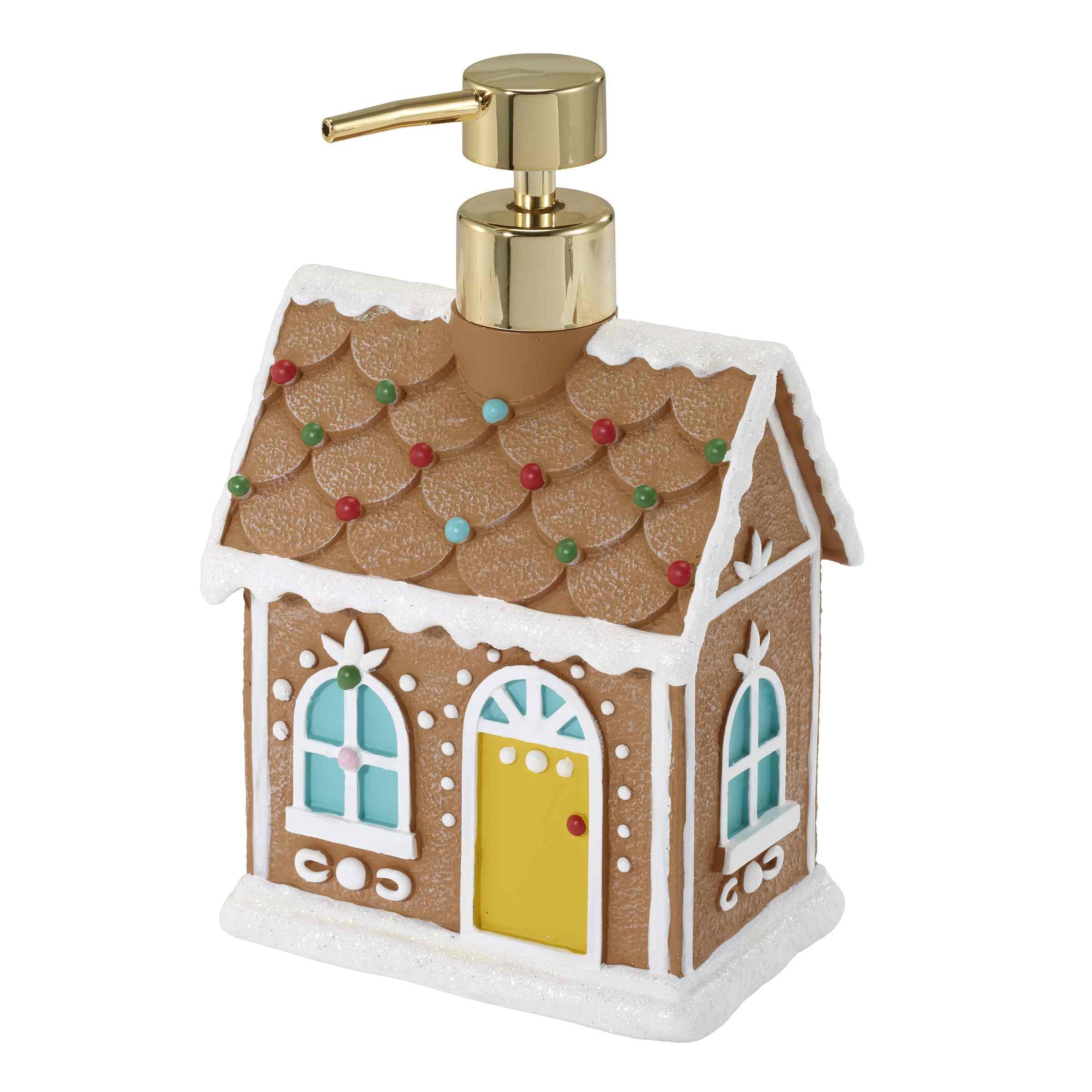 Avanti Linens Resin Soap Dispenser & Lotion Pump - Elegant Countertop Accessories for Bathroom & Kitchen, Christmas Decor (Sweet Treat Collection) - Perfect for Holiday Gifts & Home Decor