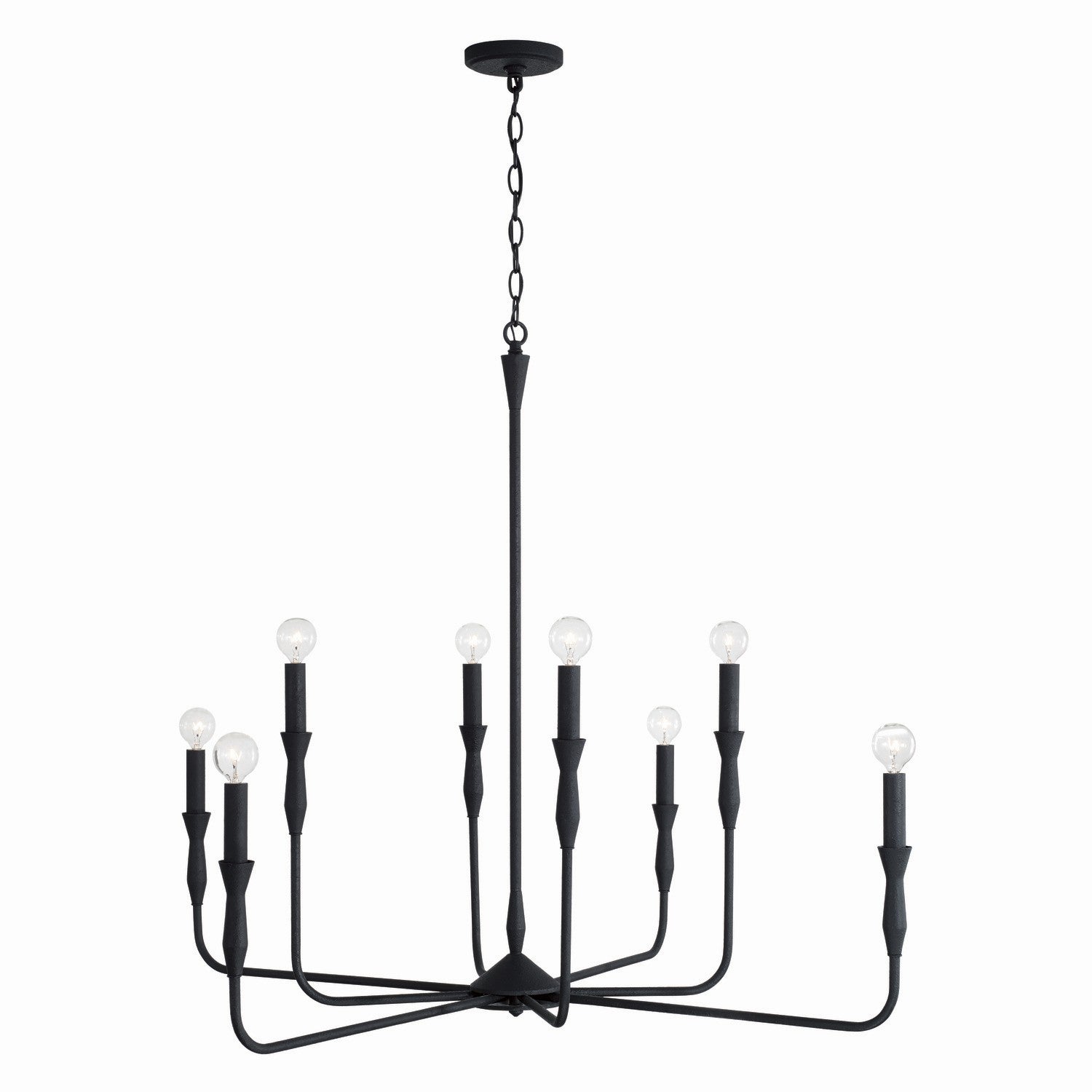 Capital Lighting Eight Light Chandelier - Elegant Crystal Ceiling Fixture for Dining Room, Living Room & Bedroom | Perfect for Home Decor & Interior Design