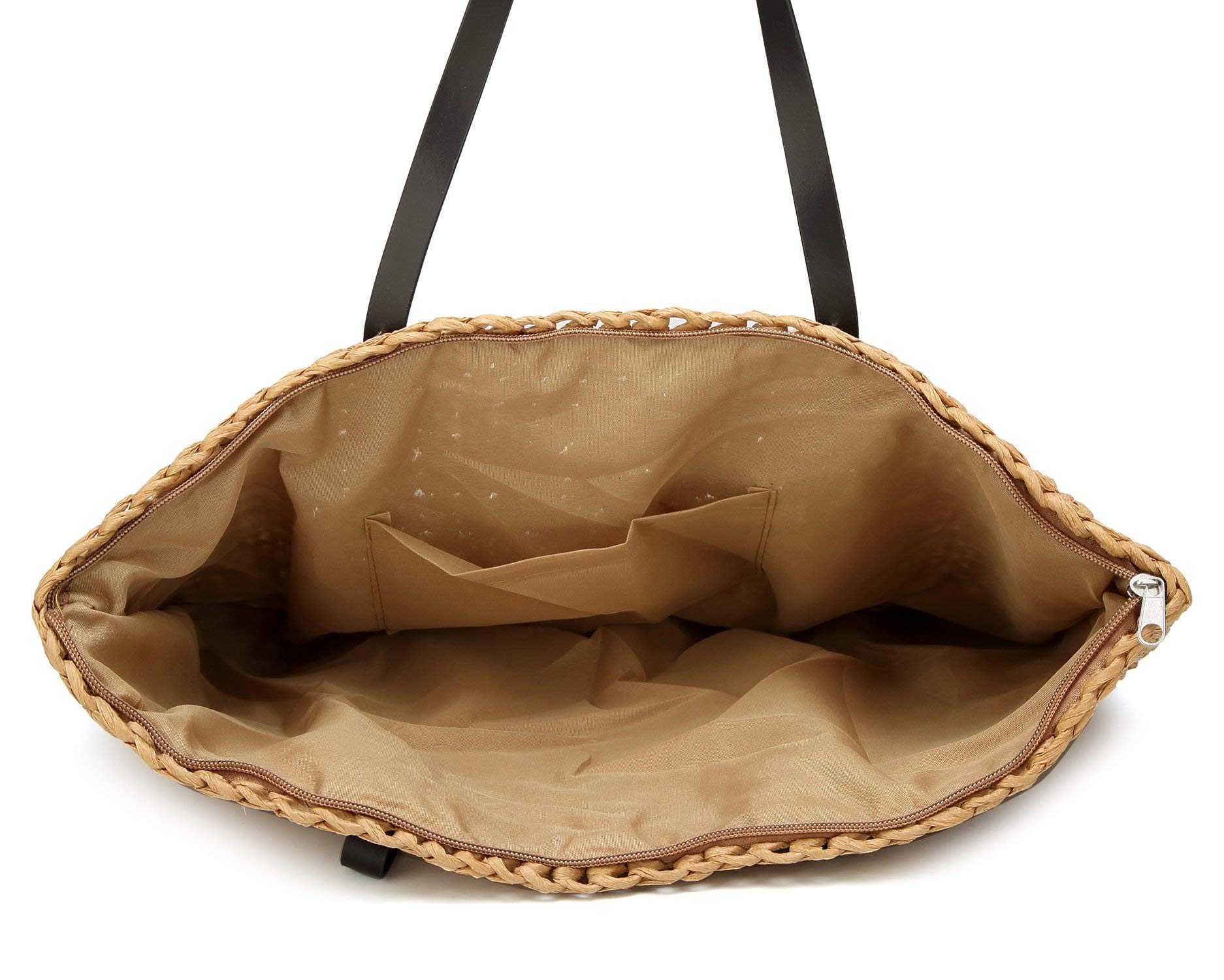 Classic Handwoven Straw Tote Bag - Retro Shoulder Bag for Women | Beach Travel, Shopping & Daily Use | Eco-Friendly & Stylish Accessory