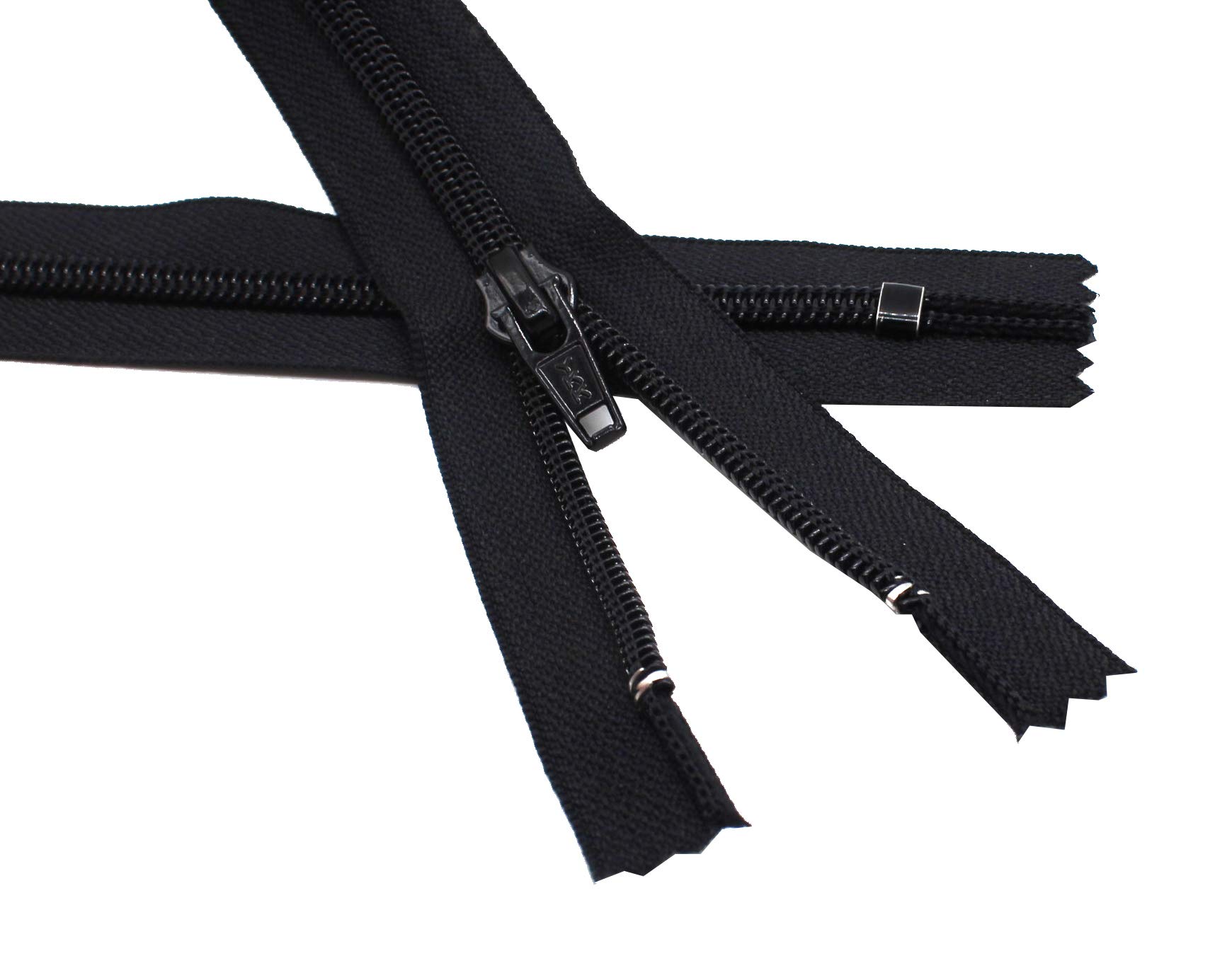 YKK #8 Boot Coil Zipper - Heavy Duty Black Zipper for Boots & Outdoor Gear (24 Inches) - Perfect for Hiking Boots, Work Boots & Leather Crafts
