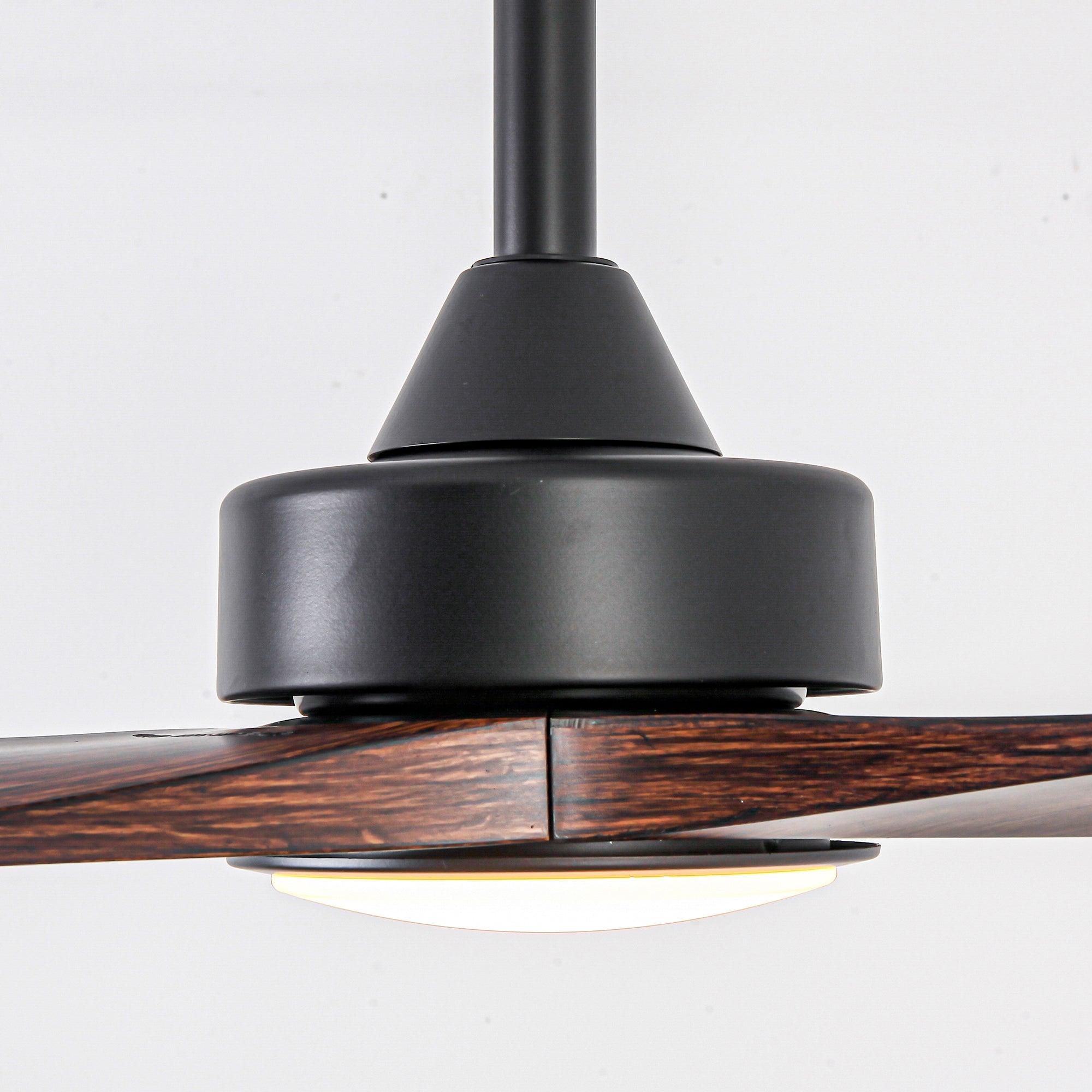 60 Inch Alexi DC Motor Modern Ceiling Fan with LED Light and Remote Control - Perfect for Living Room, Bedroom, and Office Spaces