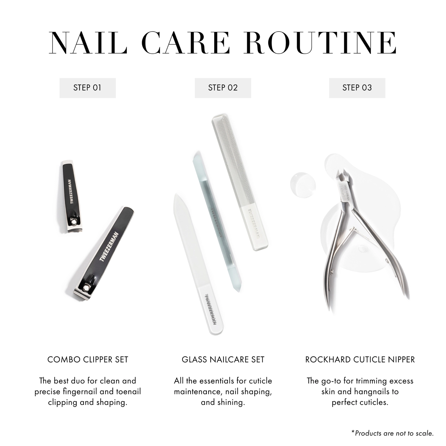 Tweezerman Rockhard Cuticle Nipper - Professional Stainless Steel Nail Clippers for Manicure & Pedicure - Perfect for Salon, Home Grooming & Travel Nail Care