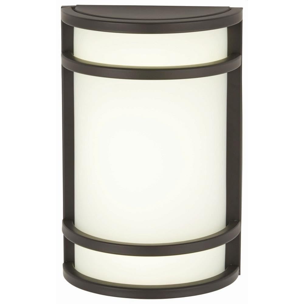 9802-143 Oil Rubbed Bronze Outdoor Light Fixture with Etched Opal Glass - Perfect for Patio, Porch, and Garden Lighting
