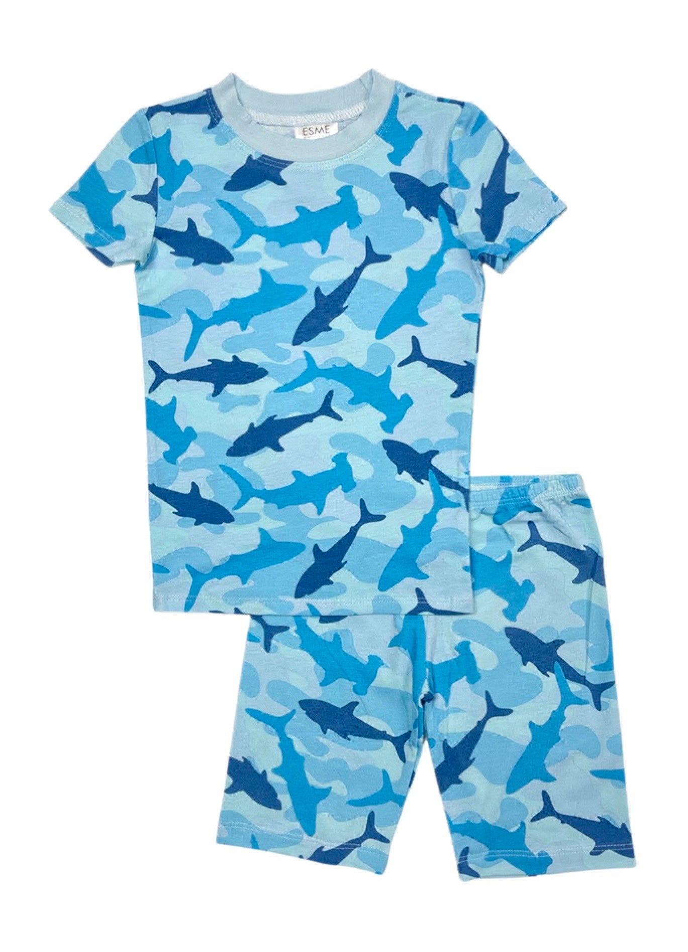 Camo Shark Print Shorts Set for Men - Trendy Summer Swimwear & Beach Outfit | Perfect for Pool Party, Vacation & Outdoor Activities