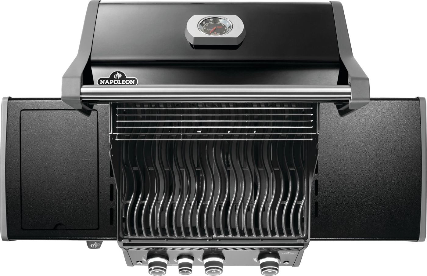 Napoleon Rogue PRO 425 3-Burner Propane Gas Grill with Infrared Side Burner - Black | Outdoor BBQ Grill for Backyard, Patio & Tailgating