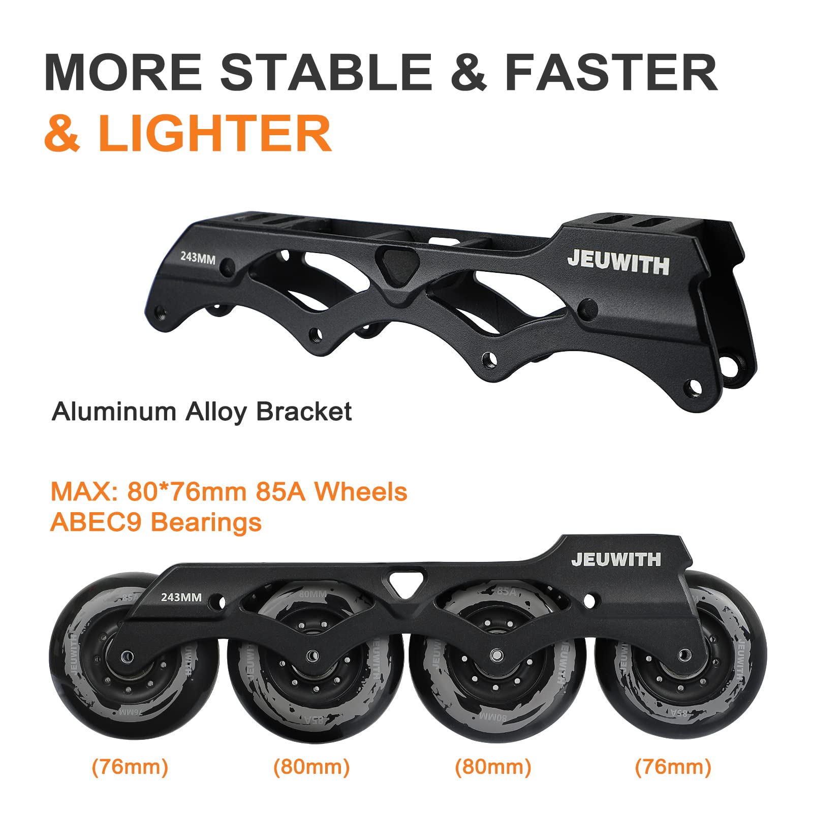 Inline Skates for Women & Men - Professional Outdoor Street Roller Skates for Adults - Unisex Fitness & Recreational Skating - Perfect for Parks, Trails & Urban Commuting