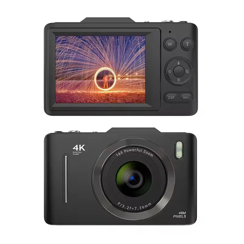 200W Lens Digital Camera - High Resolution Compact Camera for Photography, Vlogging & Travel - Perfect for Beginners, Content Creators & Outdoor Adventures